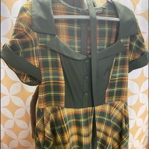 Voodoo Vixen - Retro Plaid dress